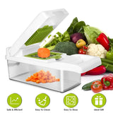 Vegetable chopper 12 interchangeable blade inserts