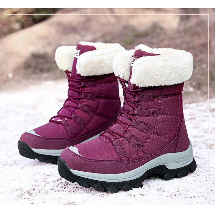 Fleece Lined Winter Snow Boots