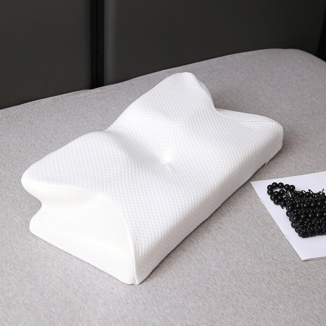 Ergonomic Memory Foam Butterfly Neck Support Pillow for Sleeping