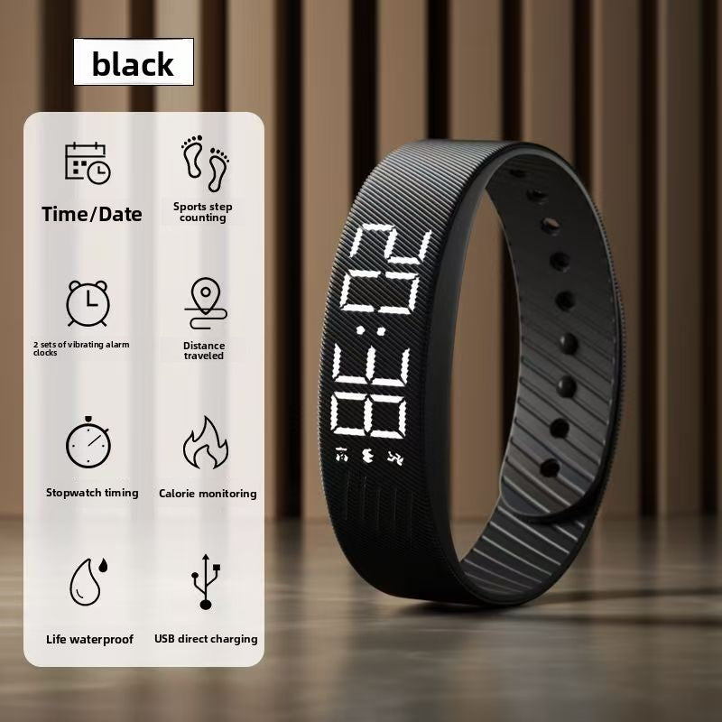 T5C FD68S Round Screen Smart Bracelet With Music Weather and Step Counter