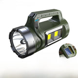 Solar Powered Rechargeable LED Flashlight