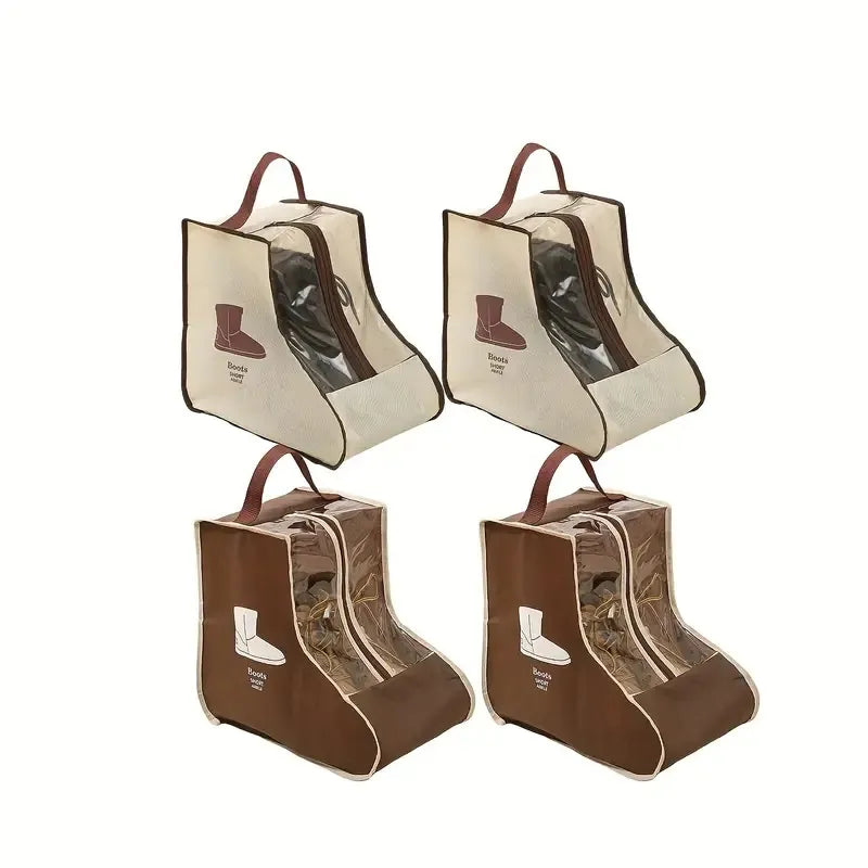 Durable PVC Shoe Storage Bags Dust Proof With Transparent Window
