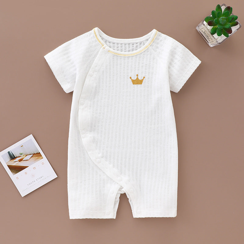 Baby's Short-sleeved Cotton Newborn Body Clothes