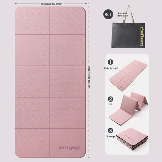 Portable anti-slip household foldable yoga mat