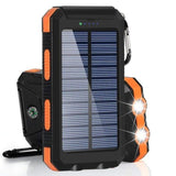 Waterproof solar charging battery camping lamp
