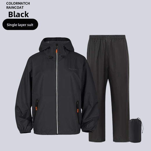 Ultra-Thin Waterproof Raincoat Set with Full Body Protection