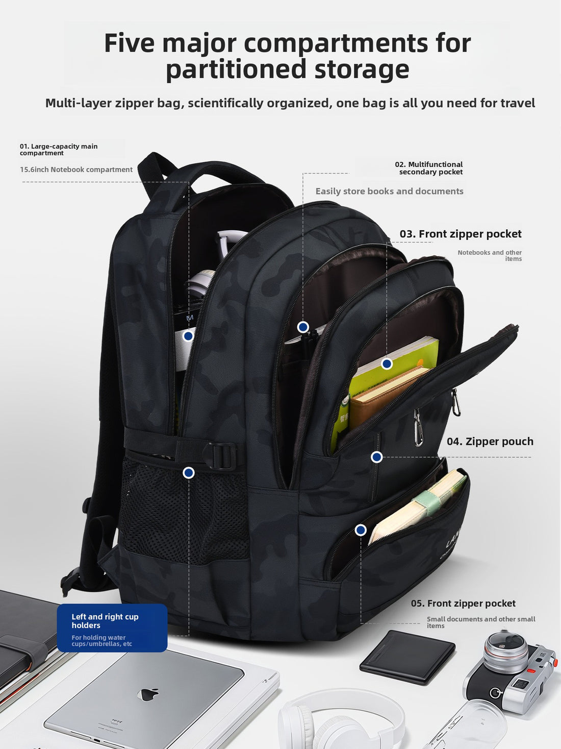 Large-capacity backpack product image 2