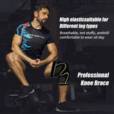 Knee pad compression fit close up