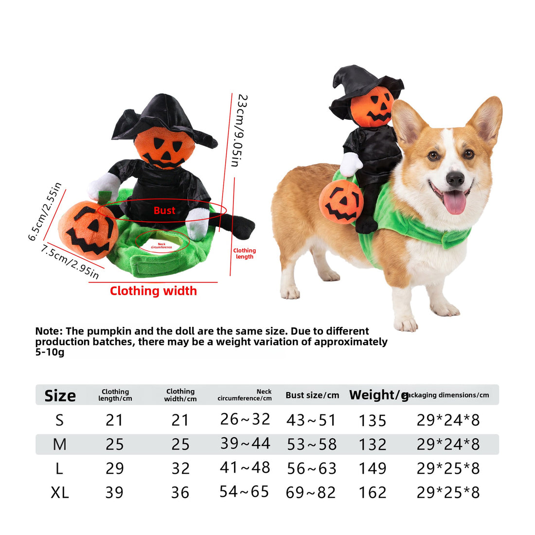 Halloween Pumpkin Knight Pet Costume