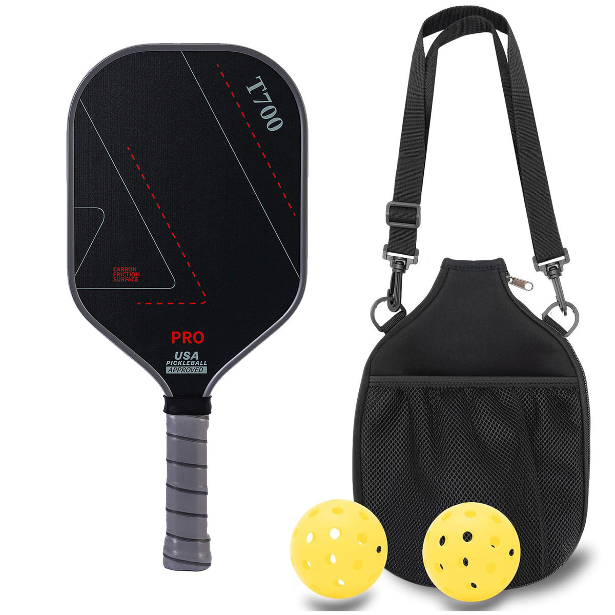 Carbon Fiber Peak Racket Frosted