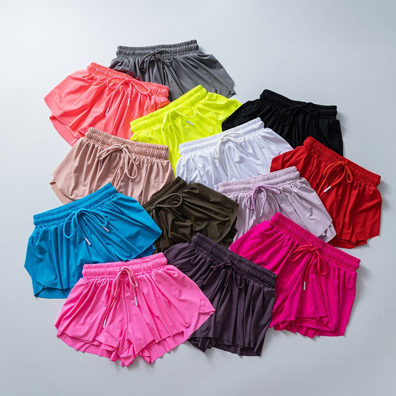 Drawstring breathable shorts