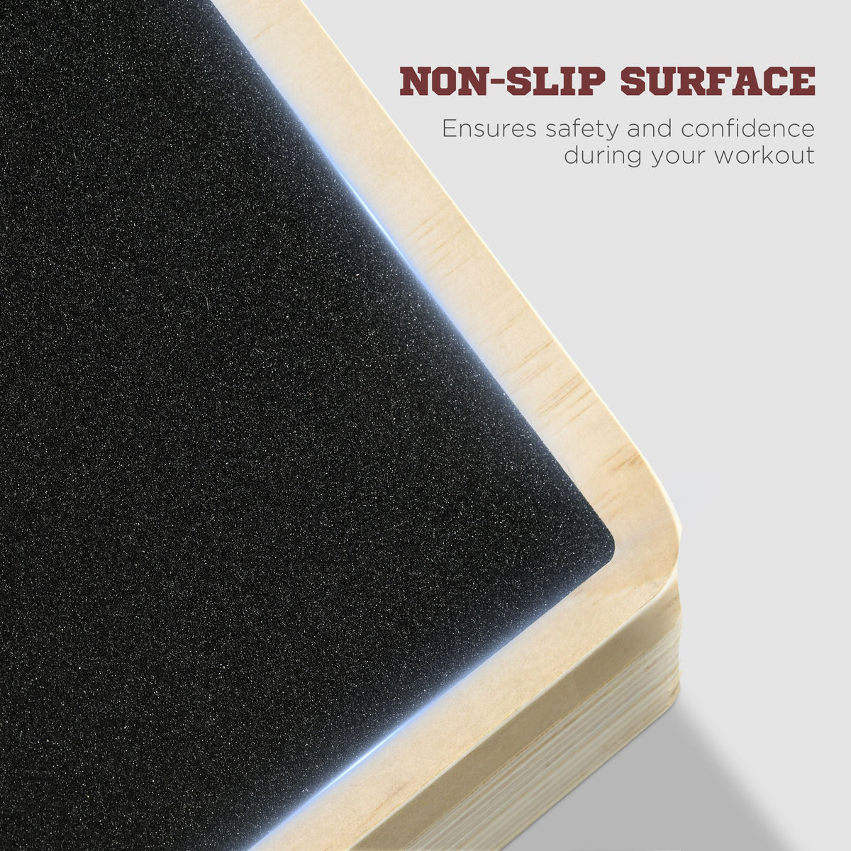 Adjustable slant board at low incline setting