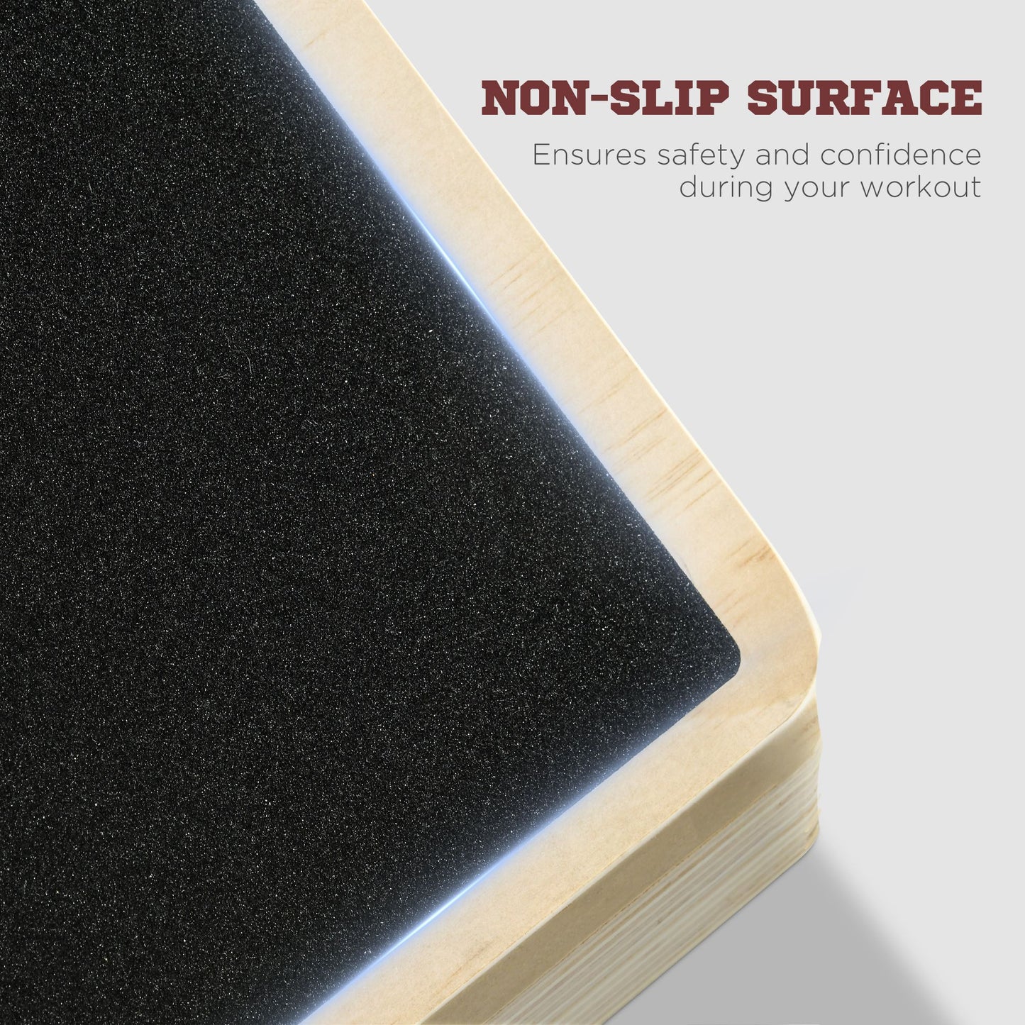 Adjustable slant board at low incline setting