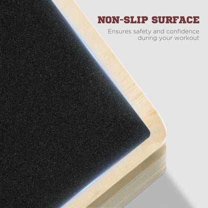 Adjustable slant board at low incline setting