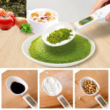 LCD reading on small digital kitchen scale