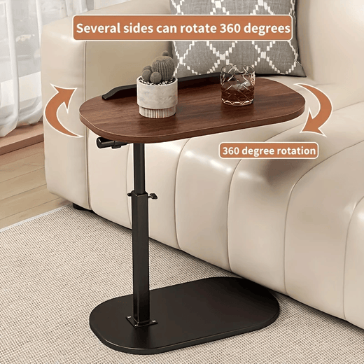 Laptop bed table with adjustable height legs