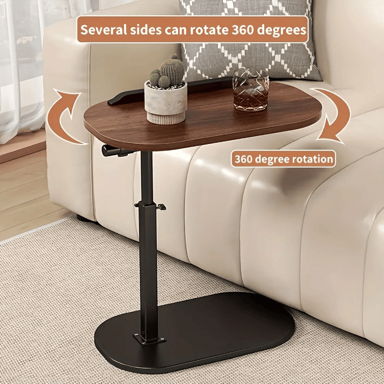 Laptop bed table with adjustable height legs