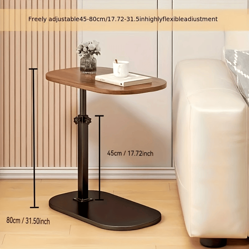 Folding laptop table collapsed flat for storage