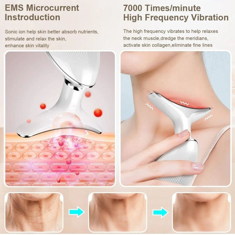 3-Color EMS Face & Neck Massager product photo