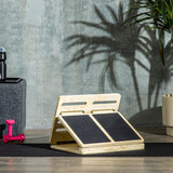 Calf stretcher board folded flat for storage