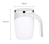 Self stirring mug interior view showing blade