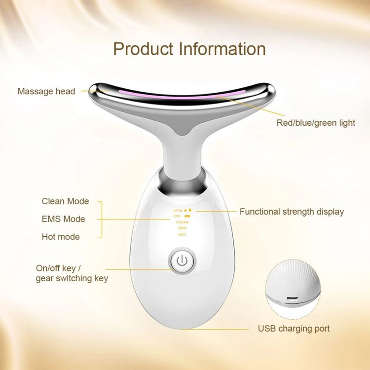 3-Color EMS Face & Neck Massager product photo