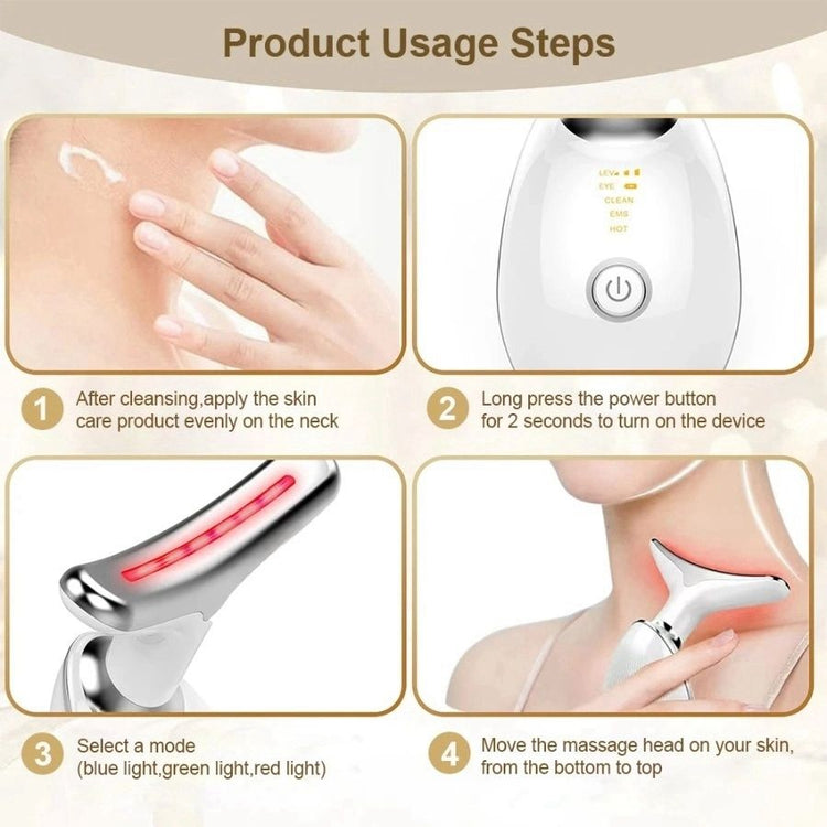3-Color EMS Face & Neck Massager product photo