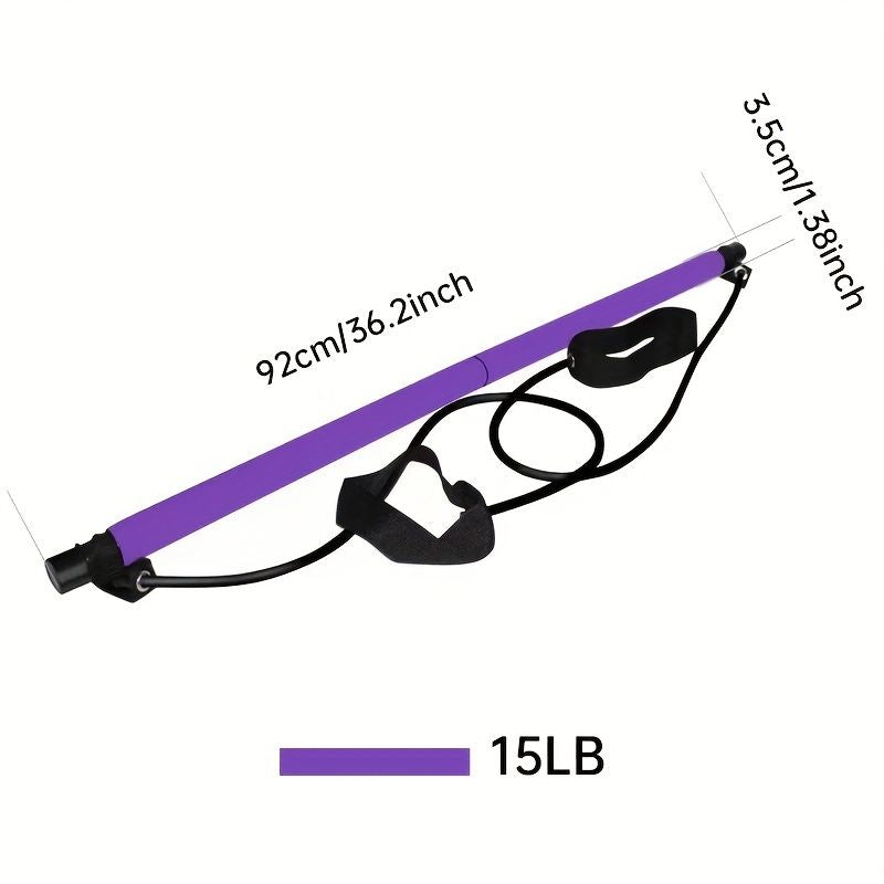 Purple Pilates bar for home full-body workouts