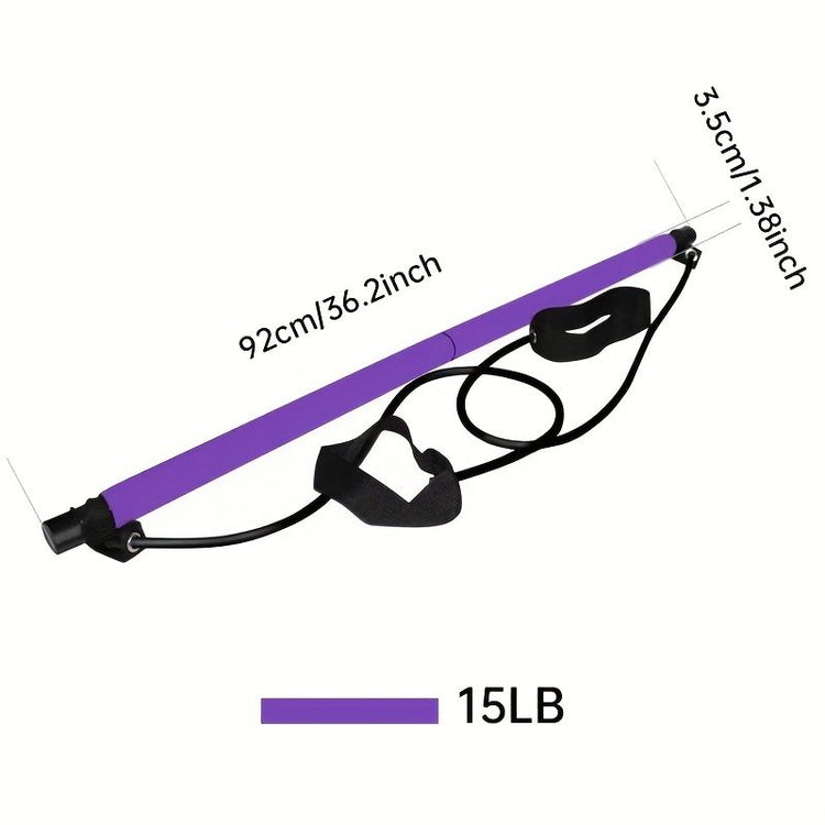 Purple Pilates bar for home full-body workouts