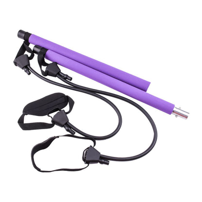 Multifunctional Pilates bar with multiple bands