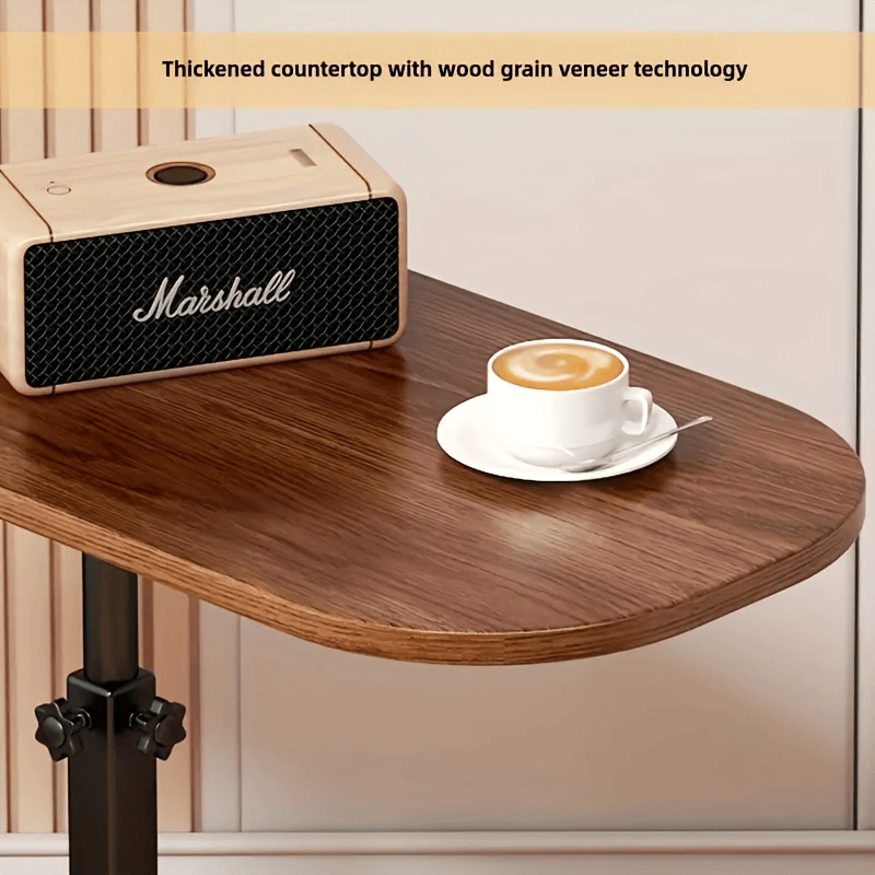 Adjustable laptop table tilted for reading