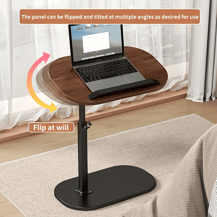 Portable folding laptop table in Black Walnut finish
