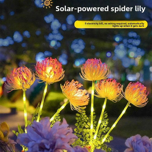 Solar Flower Ground Light Outdoor Decorative Lamp