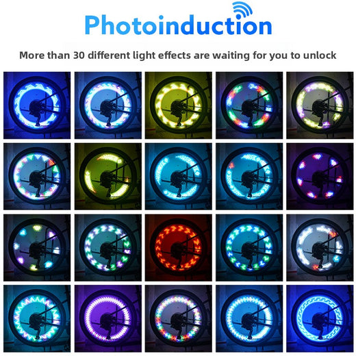 Solar Powered LED Bicycle Wheel Light
