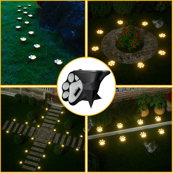Solar Paw Print Path Lights (Warm Light) Garden & Outdoor product image 2