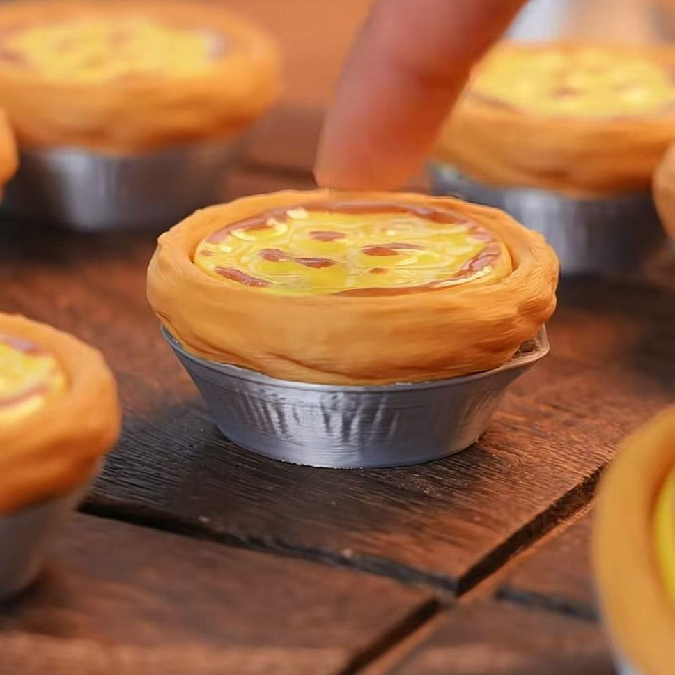 3D printed egg tart button clicker