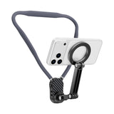 Neck-mounted mobile phone holder