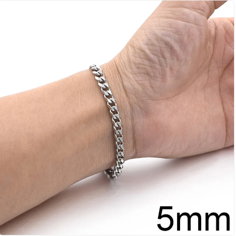 Titanium Steel Cuban Bracelet - Image 8
