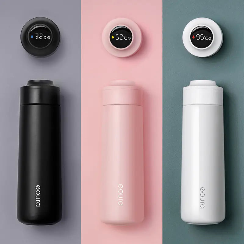 Smart insulated stainless steel water bottle