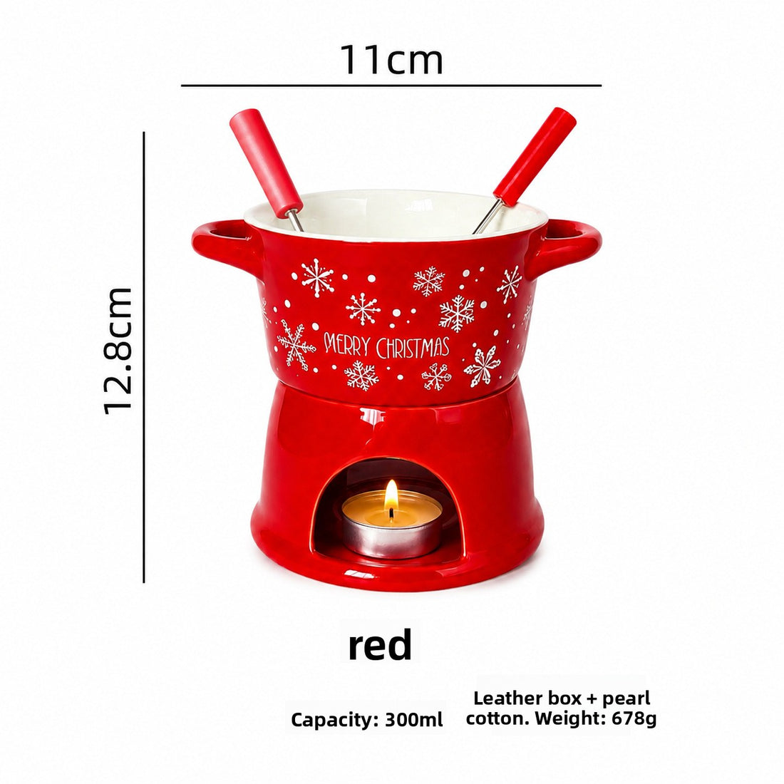 Ceramic T-Shape Fondue Cup