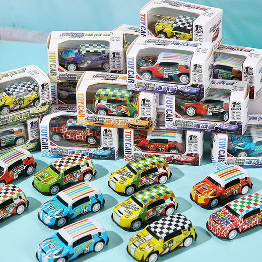 Tin Pull-Back Car Toy Boxed Tin Car Boy Kidsren's Educational Small Gift Kindergarten Whole Class Gift product image 3
