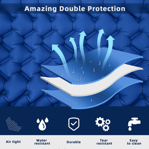 Portable Inflatable Mattress with Built-in Pump