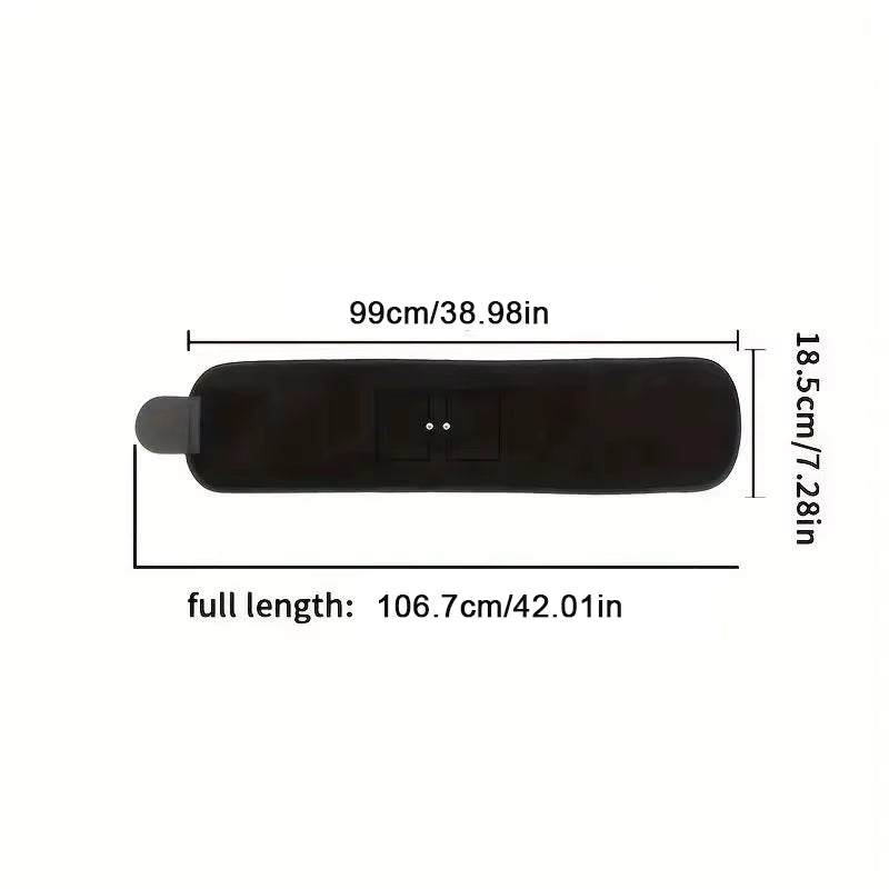Waist massager, black, full product view