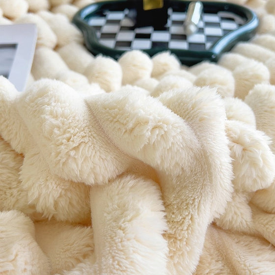 Coral fleece bed sheet blanket