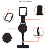 Retractable phone lanyard cord extended
