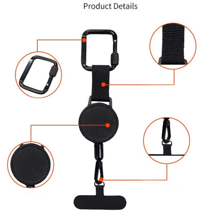 Retractable Anti-Theft Phone Holder Safety Tether Lanyard