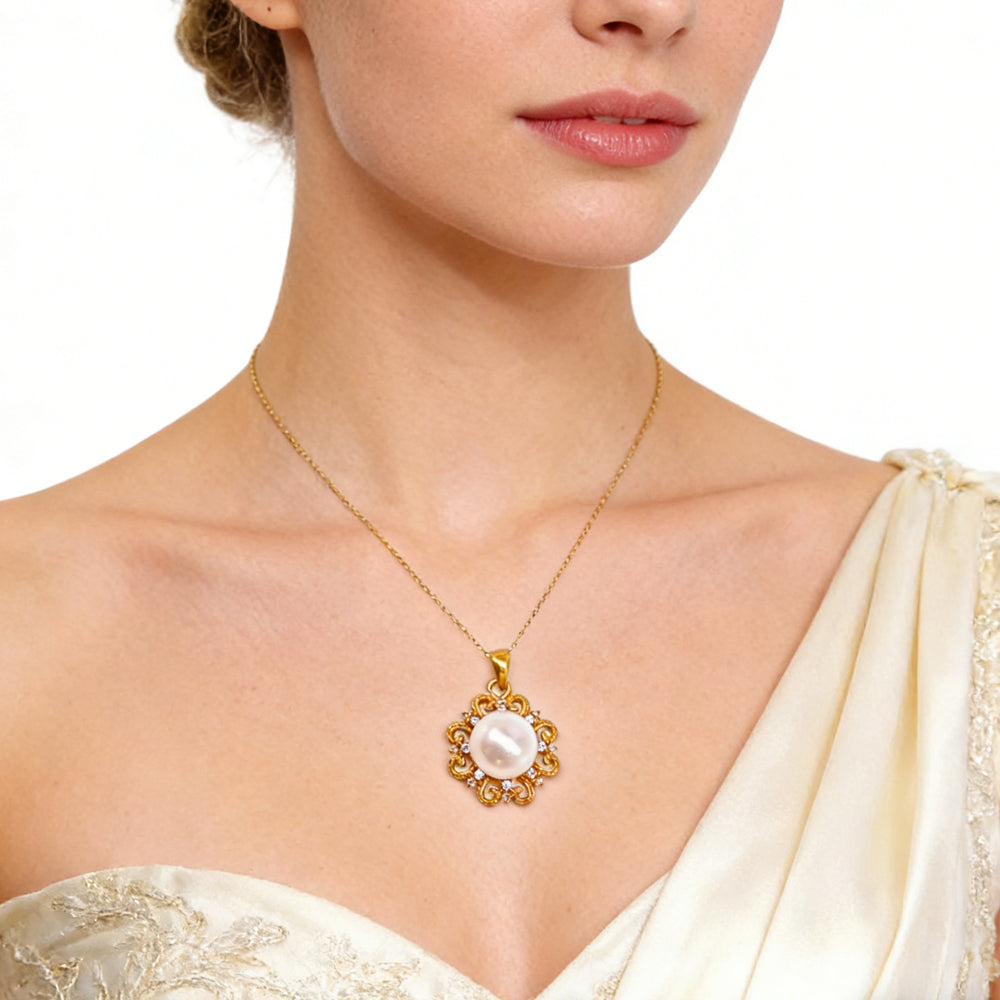 24K Gold Sun Pendant Necklace Choker