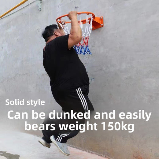 Basketball hoop with wall-mounted shooting area