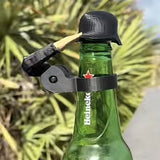 Soldier Salute Beer Bottle Helmet