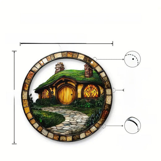 Tree of Life Acrylic Stained Glass Hanging Decoration